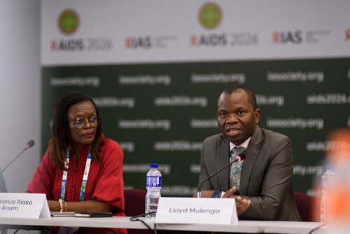 AIDS 2026, the 26th International AIDS Conference. Rio de Janeiro, Brazil.                            Wednesday, 29 July 2026.

MR02. Media roundtable – Africa’s HIV response after PEPFAR: The impact of funding cuts and what comes next.
In the photo: LLoyd Mulenga.

©️ Rogério von Krüger / IAS
