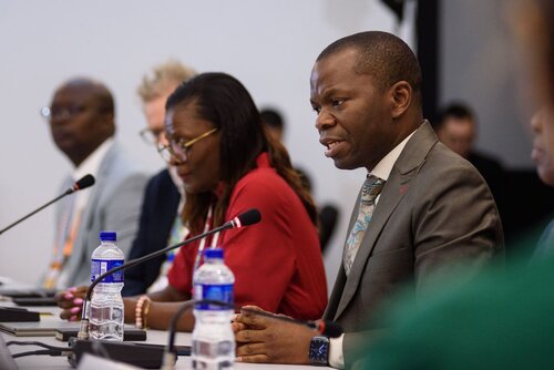 AIDS 2026, the 26th International AIDS Conference. Rio de Janeiro, Brazil.                            Wednesday, 29 July 2026.

MR02. Media roundtable – Africa’s HIV response after PEPFAR: The impact of funding cuts and what comes next.
In the photo: LLoyd Mulenga.

©️ Rogério von Krüger / IAS