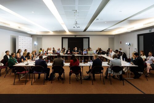 AIDS 2026, the 26th International AIDS Conference. Rio de Janeiro, Brazil.                            Wednesday, 29 July 2026.

MR02. Media roundtable – Africa’s HIV response after PEPFAR: The impact of funding cuts and what comes next.
In the photo: Media in attendance.

©️ Rogério von Krüger / IAS