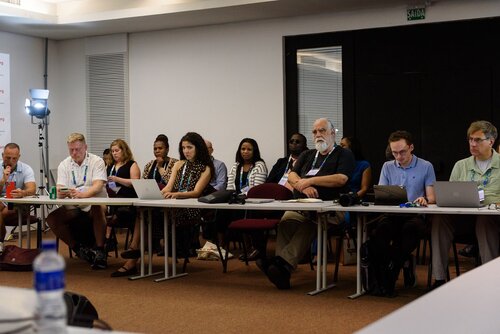 AIDS 2026, the 26th International AIDS Conference. Rio de Janeiro, Brazil.                            Wednesday, 29 July 2026.

MR02. Media roundtable – Africa’s HIV response after PEPFAR: The impact of funding cuts and what comes next.
In the photo: Media in attendance.

©️ Rogério von Krüger / IAS