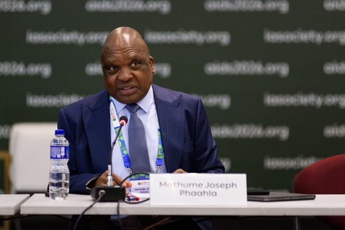 AIDS 2026, the 26th International AIDS Conference. Rio de Janeiro, Brazil.                            Wednesday, 29 July 2026.

MR02. Media roundtable – Africa’s HIV response after PEPFAR: The impact of funding cuts and what comes next.
In the photo: Mathume Joseph Phaahla.

©️ Rogério von Krüger / IAS
