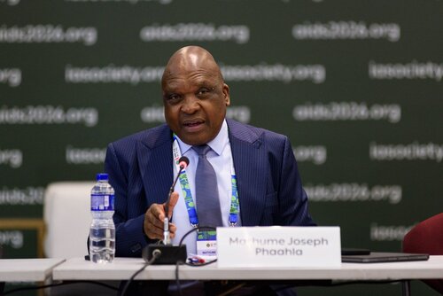 AIDS 2026, the 26th International AIDS Conference. Rio de Janeiro, Brazil.                            Wednesday, 29 July 2026.

MR02. Media roundtable – Africa’s HIV response after PEPFAR: The impact of funding cuts and what comes next.
In the photo: Mathume Joseph Phaahla.

©️ Rogério von Krüger / IAS