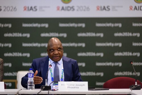 AIDS 2026, the 26th International AIDS Conference. Rio de Janeiro, Brazil.                            Wednesday, 29 July 2026.

MR02. Media roundtable – Africa’s HIV response after PEPFAR: The impact of funding cuts and what comes next.
In the photo: Mathume Joseph Phaahla.

©️ Rogério von Krüger / IAS