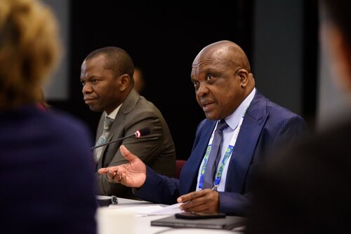 AIDS 2026, the 26th International AIDS Conference. Rio de Janeiro, Brazil.                            Wednesday, 29 July 2026.

MR02. Media roundtable – Africa’s HIV response after PEPFAR: The impact of funding cuts and what comes next.
In the photo: Mathume Joseph Phaahla.

©️ Rogério von Krüger / IAS