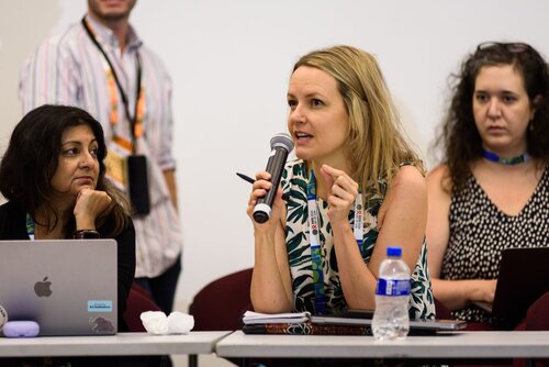 AIDS 2026, the 26th International AIDS Conference. Rio de Janeiro, Brazil.                            Wednesday, 29 July 2026.

MR02. Media roundtable – Africa’s HIV response after PEPFAR: The impact of funding cuts and what comes next.
In the photo: Media in attendance.

©️ Rogério von Krüger / IAS