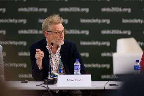 AIDS 2026, the 26th International AIDS Conference. Rio de Janeiro, Brazil.                            Wednesday, 29 July 2026.

MR02. Media roundtable – Africa’s HIV response after PEPFAR: The impact of funding cuts and what comes next.
In the photo: Mike Reid.

©️ Rogério von Krüger / IAS