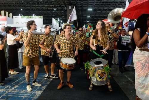 AIDS 2026, the 26th International AIDS Conference. Rio de Janeiro, Brazil.                            Wednesday, 29 July 2026.

Protest.

©️ Rogério von Krüger / IAS