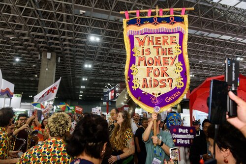 AIDS 2026, the 26th International AIDS Conference. Rio de Janeiro, Brazil.                            Wednesday, 29 July 2026.

Protest.

©️ Rogério von Krüger / IAS