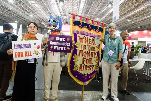 AIDS 2026, the 26th International AIDS Conference. Rio de Janeiro, Brazil.                            Wednesday, 29 July 2026.

Protest.

©️ Rogério von Krüger / IAS