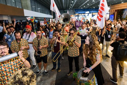 AIDS 2026, the 26th International AIDS Conference. Rio de Janeiro, Brazil.                            Wednesday, 29 July 2026.

Protest.

©️ Rogério von Krüger / IAS