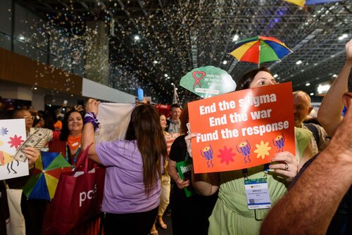 AIDS 2026, the 26th International AIDS Conference. Rio de Janeiro, Brazil.                            Wednesday, 29 July 2026.

Protest.

©️ Rogério von Krüger / IAS