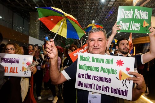 AIDS 2026, the 26th International AIDS Conference. Rio de Janeiro, Brazil.                            Wednesday, 29 July 2026.

Protest.

©️ Rogério von Krüger / IAS