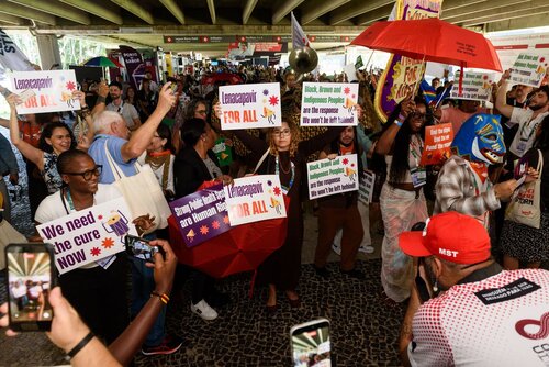 AIDS 2026, the 26th International AIDS Conference. Rio de Janeiro, Brazil.                            Wednesday, 29 July 2026.

Protest.

©️ Rogério von Krüger / IAS