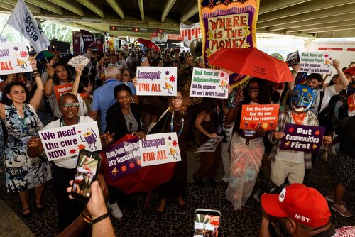 AIDS 2026, the 26th International AIDS Conference. Rio de Janeiro, Brazil.                            Wednesday, 29 July 2026.

Protest.

©️ Rogério von Krüger / IAS