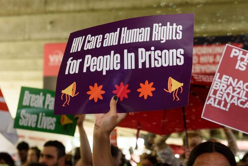 AIDS 2026, the 26th International AIDS Conference. Rio de Janeiro, Brazil.                            Wednesday, 29 July 2026.

Protest.

©️ Rogério von Krüger / IAS