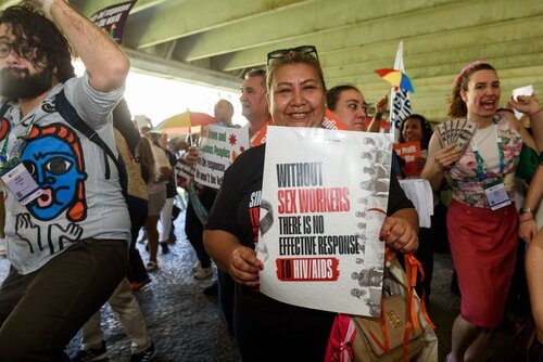 AIDS 2026, the 26th International AIDS Conference. Rio de Janeiro, Brazil.                            Wednesday, 29 July 2026.

Protest.

©️ Rogério von Krüger / IAS