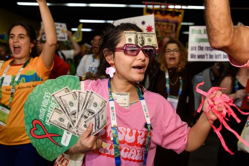 AIDS 2026, the 26th International AIDS Conference. Rio de Janeiro, Brazil.                            Wednesday, 29 July 2026.

Protest.

©️ Rogério von Krüger / IAS
