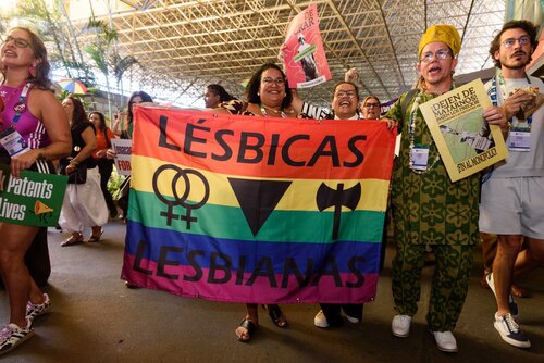 AIDS 2026, the 26th International AIDS Conference. Rio de Janeiro, Brazil.                            Wednesday, 29 July 2026.

Protest.

©️ Rogério von Krüger / IAS
