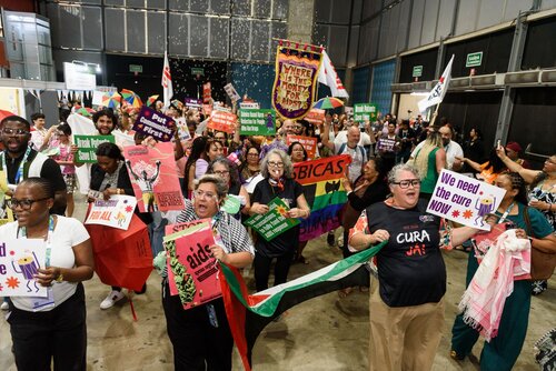 AIDS 2026, the 26th International AIDS Conference. Rio de Janeiro, Brazil.                            Wednesday, 29 July 2026.

Protest.

©️ Rogério von Krüger / IAS