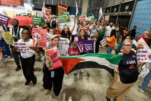AIDS 2026, the 26th International AIDS Conference. Rio de Janeiro, Brazil.                            Wednesday, 29 July 2026.

Protest.

©️ Rogério von Krüger / IAS