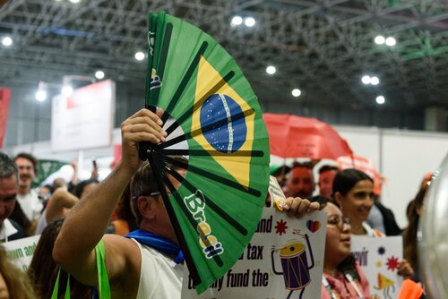 AIDS 2026, the 26th International AIDS Conference. Rio de Janeiro, Brazil.                            Wednesday, 29 July 2026.

Protest.

©️ Rogério von Krüger / IAS