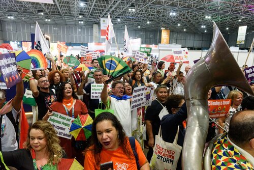 AIDS 2026, the 26th International AIDS Conference. Rio de Janeiro, Brazil.                            Wednesday, 29 July 2026.

Protest.

©️ Rogério von Krüger / IAS