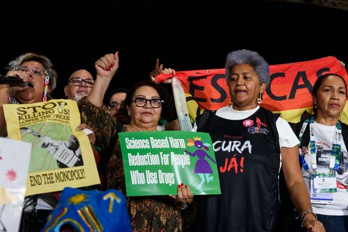 AIDS 2026, the 26th International AIDS Conference. Rio de Janeiro, Brazil.                            Wednesday, 29 July 2026.

Protest.

©️ Rogério von Krüger / IAS