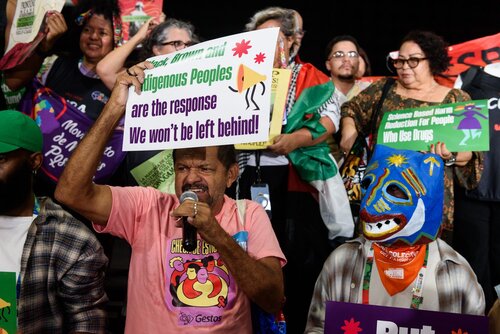 AIDS 2026, the 26th International AIDS Conference. Rio de Janeiro, Brazil.                            Wednesday, 29 July 2026.

Protest.

©️ Rogério von Krüger / IAS