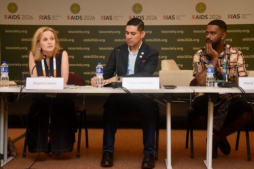 AIDS 2026, the 26th International AIDS Conference. Rio de Janeiro, Brazil.
Wednesday, 29 July 2026.

MR03. Media roundtable – Fiji: Responding to the fastest-growing epidemic in the world.
In the photos: The table.

© Márcia Moreira / IAS.