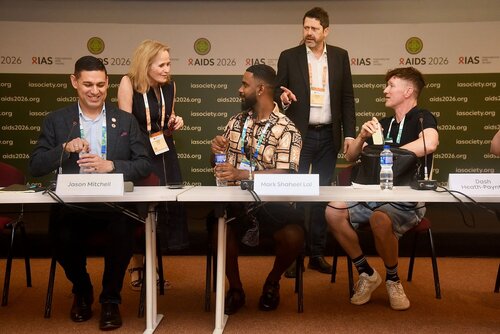 AIDS 2026, the 26th International AIDS Conference. Rio de Janeiro, Brazil.
Wednesday, 29 July 2026.

MR03. Media roundtable – Fiji: Responding to the fastest-growing epidemic in the world.
In the photos: The table.

© Márcia Moreira / IAS.