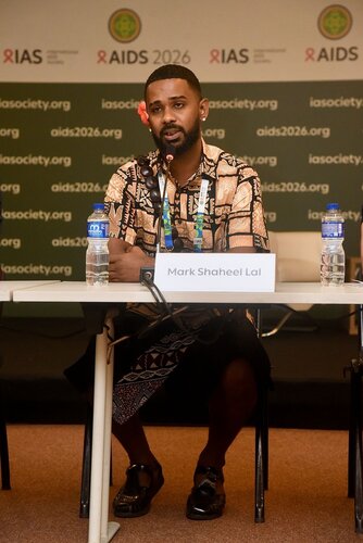 AIDS 2026, the 26th International AIDS Conference. Rio de Janeiro, Brazil.
Wednesday, 29 July 2026.

MR03. Media roundtable – Fiji: Responding to the fastest-growing epidemic in the world.
In the photos: Mark Shaheel Lal.

© Márcia Moreira / IAS.