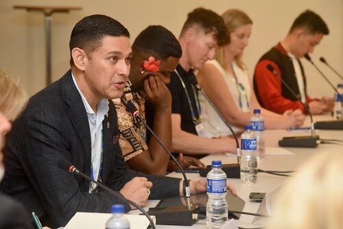 AIDS 2026, the 26th International AIDS Conference. Rio de Janeiro, Brazil.
Wednesday, 29 July 2026.

MR03. Media roundtable – Fiji: Responding to the fastest-growing epidemic in the world.
In the photos: The table.

© Márcia Moreira / IAS.