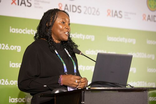 AIDS 2026, the 26th International AIDS Conference. Rio de Janeiro, Brazil.
Tuesday, 28 July 2026.

SAT34. AI and HIV: Who owns the future of public health?
In the photo: Huguette Diakabana, The Luminous Agency Inc., Congo, the Democratic Republic of the Congo.

©️ Felipe Varanda / IAS