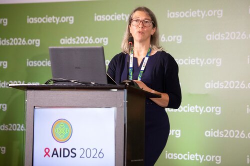 AIDS 2026, the 26th International AIDS Conference. Rio de Janeiro, Brazil.
Tuesday, 28 July 2026.

SAT34. AI and HIV: Who owns the future of public health?
In the photo: Zoe Mullan

©️ Felipe Varanda / IAS