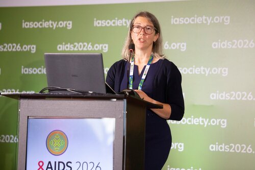 AIDS 2026, the 26th International AIDS Conference. Rio de Janeiro, Brazil.
Tuesday, 28 July 2026.

SAT34. AI and HIV: Who owns the future of public health?
In the photo: Zoe Mullan

©️ Felipe Varanda / IAS