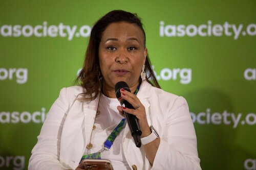 AIDS 2026, the 26th International AIDS Conference. Rio de Janeiro, Brazil.
Tuesday, 28 July 2026.

SAT34. AI and HIV: Who owns the future of public health?
In the photo: Solange Baptiste

©️ Felipe Varanda / IAS