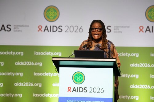 AIDS 2026, the 26th International AIDS Conference. Rio de Janeiro, Brazil.
Tuesday, 28 July 2026.

PL01. Rethink. Rebuild. Rise.
In the photo: Wame Jallow, Shuga Global

©️ Felipe Varanda / IAS
