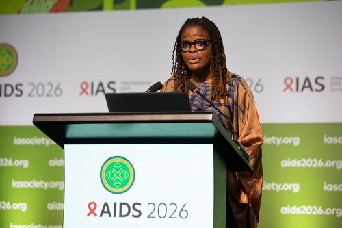 AIDS 2026, the 26th International AIDS Conference. Rio de Janeiro, Brazil.
Tuesday, 28 July 2026.

PL01. Rethink. Rebuild. Rise.
In the photo: Wame Jallow, Shuga Global

©️ Felipe Varanda / IAS