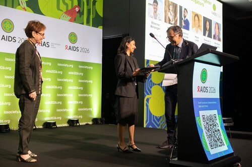 AIDS 2026, the 26th International AIDS Conference. Rio de Janeiro, Brazil.
Tuesday, 28 July 2026.

PL01. Rethink. Rebuild. Rise.
In the photo: presenters and recipients of the IAS/ANRS Lange/van Tongeren Prizes for Young Investigators

©️ Felipe Varanda / IAS