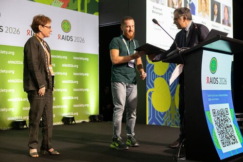 AIDS 2026, the 26th International AIDS Conference. Rio de Janeiro, Brazil.
Tuesday, 28 July 2026.

PL01. Rethink. Rebuild. Rise.
In the photo: presenters and recipients of the IAS/ANRS Lange/van Tongeren Prizes for Young Investigators

©️ Felipe Varanda / IAS