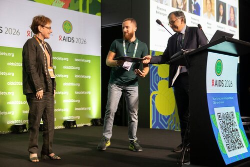 AIDS 2026, the 26th International AIDS Conference. Rio de Janeiro, Brazil.
Tuesday, 28 July 2026.

PL01. Rethink. Rebuild. Rise.
In the photo: presenters and recipients of the IAS/ANRS Lange/van Tongeren Prizes for Young Investigators

©️ Felipe Varanda / IAS