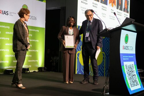 AIDS 2026, the 26th International AIDS Conference. Rio de Janeiro, Brazil.
Tuesday, 28 July 2026.

PL01. Rethink. Rebuild. Rise.
In the photo: presenters and recipients of the IAS/ANRS Lange/van Tongeren Prizes for Young Investigators

©️ Felipe Varanda / IAS
