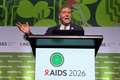 AIDS 2026, the 26th International AIDS Conference. Rio de Janeiro, Brazil.
Tuesday, 28 July 2026.

PL01. Rethink. Rebuild. Rise.
In the photo: Chris Beyrer, Duke University, United States.

©️ Felipe Varanda / IAS