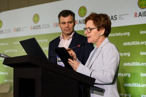 AIDS 2026, the 26th International AIDS Conference. Rio de Janeiro, Brazil.                            Wednesday, 29 July 2026.

SY14. Me and My Healthcare Provider award ceremony.
In the photo: Beatriz Grinsztejn.                                                                       
                                      
©️ Rogério von Krüger / IAS