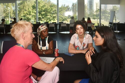AIDS 2026, the 26th International AIDS Conference. Rio de Janeiro, Brazil.
Wednesday, 29 July 2026.

SMWIS. Let her wise: Speed mentoring for young women in science.
In the photos: Mentors and mentees interacting.

© Márcia Moreira / IAS.
