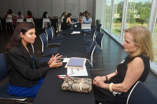 AIDS 2026, the 26th International AIDS Conference. Rio de Janeiro, Brazil.
Wednesday, 29 July 2026.

SMWIS. Let her wise: Speed mentoring for young women in science.
In the photos: Mentors and mentees interacting.

© Márcia Moreira / IAS.
