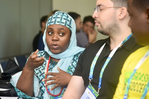 AIDS 2026, the 26th International AIDS Conference. Rio de Janeiro, Brazil.
Tuesday, 28 July 2026.

YLQA. Young leaders Q&A with AIDS 2026 speakers.
In the photos: Young leaders and speakers interacting.

© Márcia Moreira / IAS.