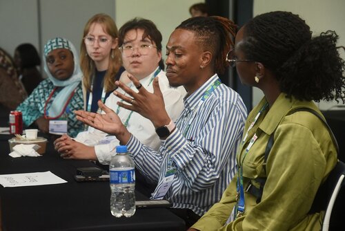 AIDS 2026, the 26th International AIDS Conference. Rio de Janeiro, Brazil.
Tuesday, 28 July 2026.

YLQA. Young leaders Q&A with AIDS 2026 speakers.
In the photos: Young leaders and speakers interacting.

© Márcia Moreira / IAS.