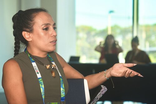 AIDS 2026, the 26th International AIDS Conference. Rio de Janeiro, Brazil.
Tuesday, 28 July 2026.

YLQA. Young leaders Q&A with AIDS 2026 speakers.
In the photos: Young leaders and speakers interacting.

© Márcia Moreira / IAS.
