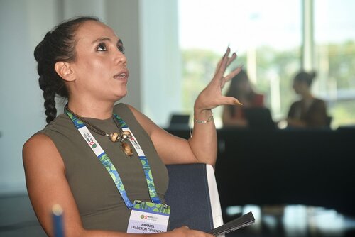 AIDS 2026, the 26th International AIDS Conference. Rio de Janeiro, Brazil.
Tuesday, 28 July 2026.

YLQA. Young leaders Q&A with AIDS 2026 speakers.
In the photos: Young leaders and speakers interacting.

© Márcia Moreira / IAS.